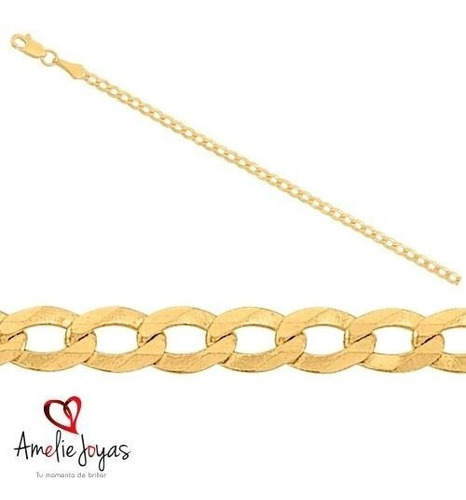 Cadena Tipo Cubana Oro 14k-65 Cm Largo 4 A 5 Mm Ancho