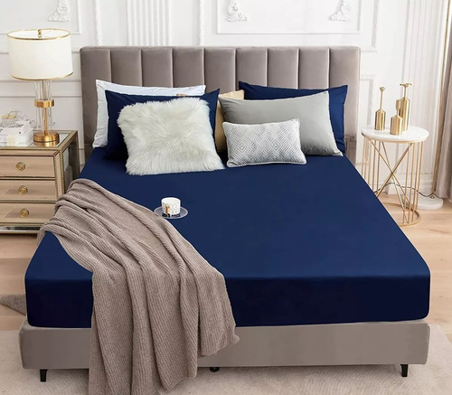 Cubre Colchon Impermeable Con 2funda De Almohada Matrimonial