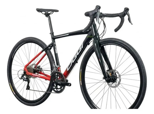 Bicicleta Speed Oggi Velloce Disc Shimano Claris 16v Road Preto/vermelho Xl