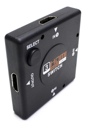 Imagen 2 de 2 de Switch Hdmi 3x1 V1.4 Full Hd 1080p 3 Entradas 1 Salida