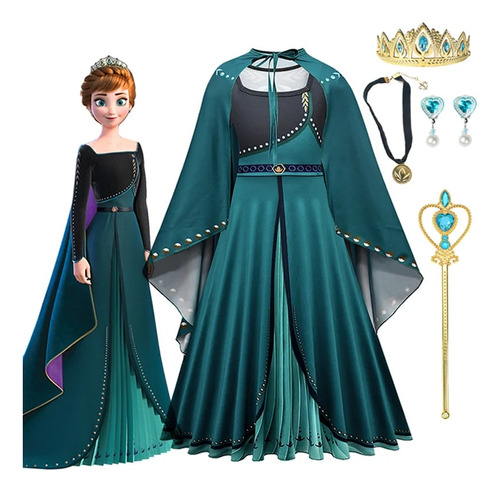 Vestido De Princesa Frozen Para Niña  Carnaval  Fiesta Infan