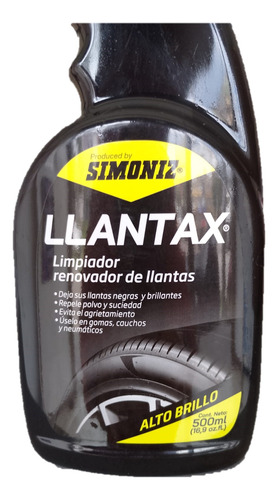 Limpiador Renovador Llantas Simoniz® Spray 500ml Carro Moto