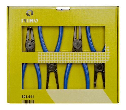 Juego Set 4 Pinzas Seguer Seeger 180mm Irimo Curvas Rectas