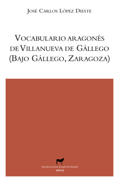 Libro Vocabulario Aragonés De Villanueva De Gállego Bajo Gál