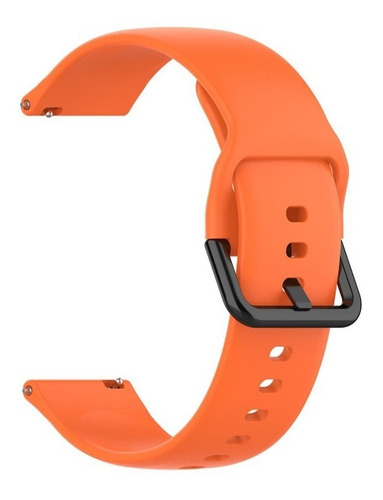 Pulseira 20mm De Silicone Vip Compatível Com Haylou Rs4 Plus Cor Laranja