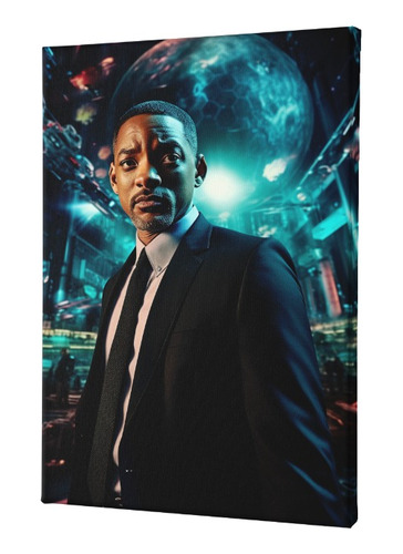 Cuadro Canvas Mural Will Smith Cosmos Protector 80 X 50 