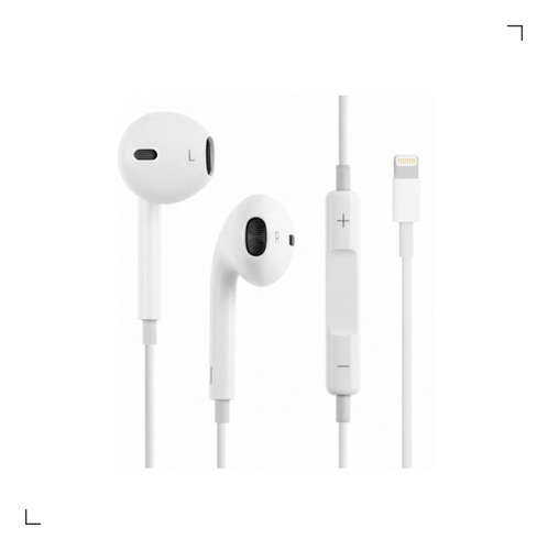 Auriculares Lightning para iPhone 7, 8, 11, 12 Pro Plus Max, color blanco