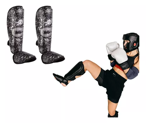 Protector Tibial Para Mujer Kick Boxing Thai Mma Profesional