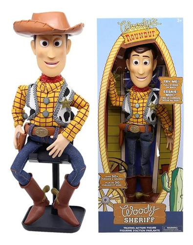 Woody Toy Story 35 Cm Con Caja De Voz En Ingles