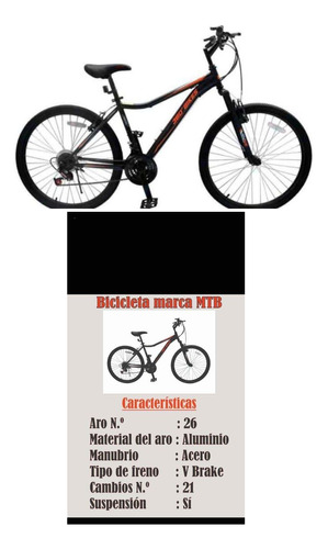 Bicicleta Mtb 26 Dark H Sx (precio Negociable)