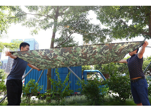 Refugio Lona Carpa Impermeable Ligero Camuflaje (2 * 1.43 M)