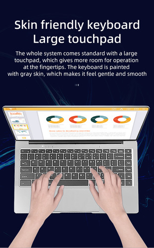 Laptop Hancdon 12gb+512gb Portable Computer Ssd 60 Hz Intel