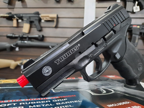 Imagem 3 de 8 de Airsoft Pistola Taurus Pt 24/7 Spring + 2 Mags Licenciada!