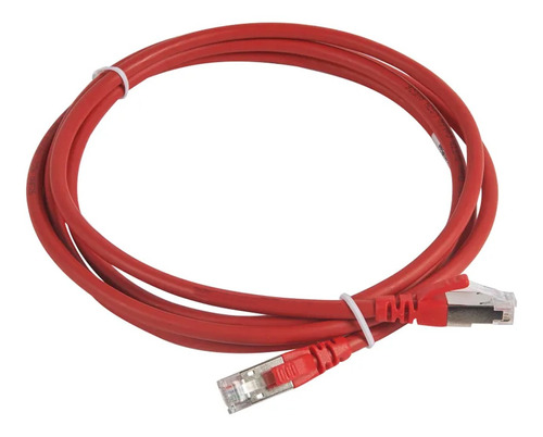 Cabo De Conexão Patch Cord Cat6a Ftp Vermelho 2m Legrand