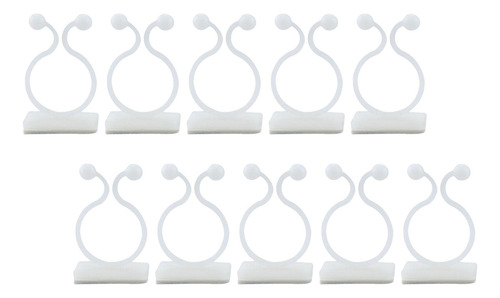 10 Uds. De Abrazadera De Ratán Para Pared, Clips De