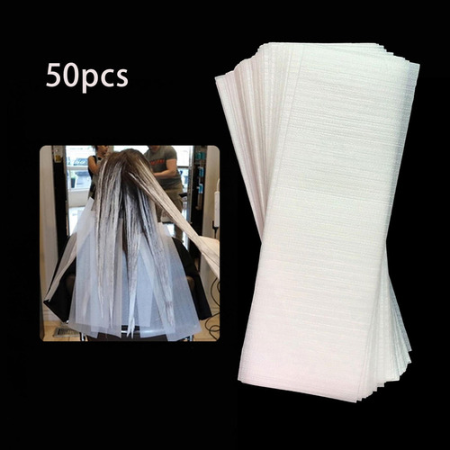 Paquete De 50 Papel De Tinte For El Cabello Reutilizable