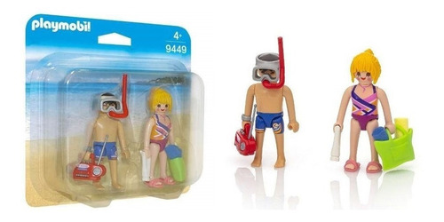 Playmobil Duo Pack Figuras X2 Playeros Chico Y Chica 9449