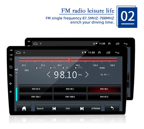 Lebeeaudio 2+32g Estéreo Para Auto 1din Wifi Android 9 Pulgadas Con Carplay