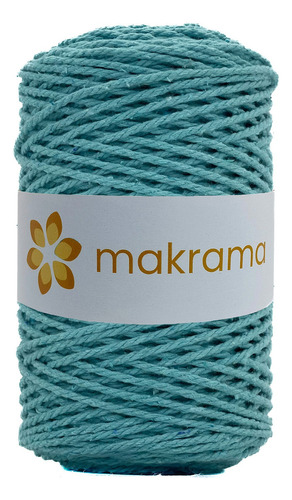 Makrama Cuerda De Algodón Para Macramé 2mm 500g Colores Color Verde Aqua