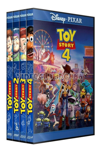 Toy Story Juguetes Coleccion Completa Saga 4 Peliculas Dvd