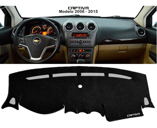 Cubretablero Bordado Chevrolet Captiva Modelo 2014