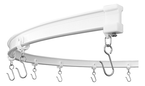 Kxlife Riel De Techo De Cortina Flexible, Riel De Techo Curv