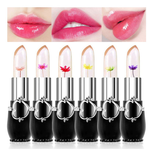 Lpiz Labial De Gelatina De Cristal, 6 Paquetes De Blsamo Lab