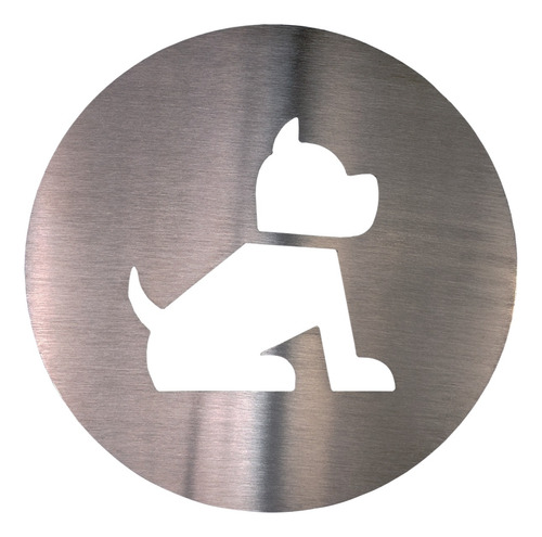 Biotag Placa De Sinalização Para Pet Friendly - Aço Inox