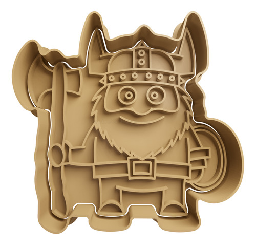  Cortador De Galletas Vikingo 5cm