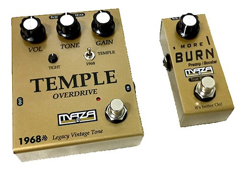 Combo Maza Fx Pedal Temple Overdrive + Burn Preamp Boost