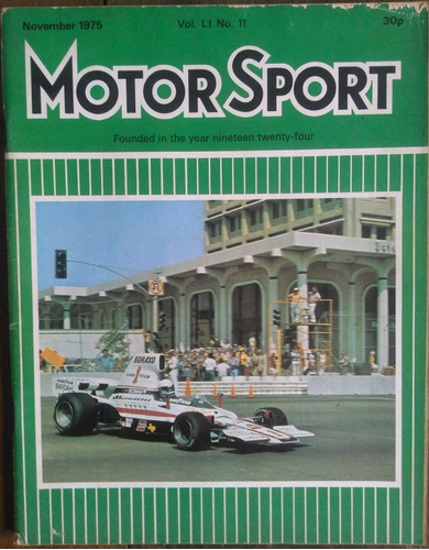 Revista Motor Sport (inglesa) Novembro 1975