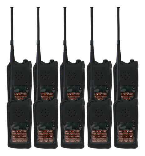 Kit 10 Capas De Couro Protetora P/ Rádio Ht Baofeng Uv9r 9r