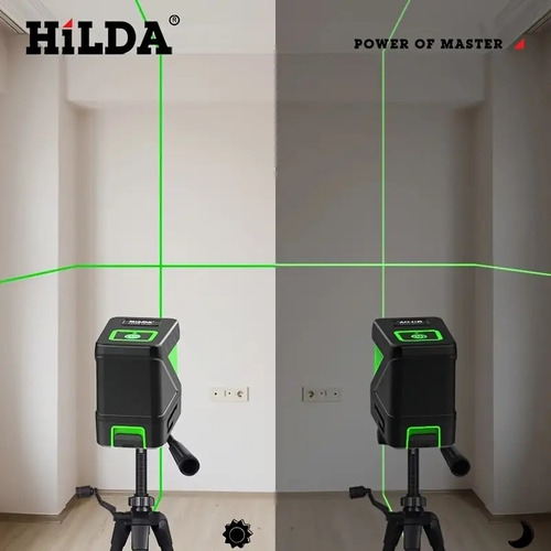 Nivel Láser Verde Autonivelable Hilda Líneas En Cruz Wls176