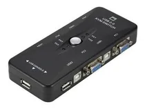 Comprar Switch Kvm Usb Vga 4 Puertos Teclado Mouse Monitor Impresora