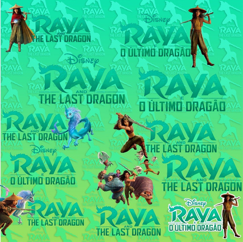 Kit Digital Raya El Ultimo Dragon Clipart Png