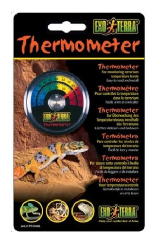 Exo Terra Termometro Análogo Redondo Terrarios Reptiles