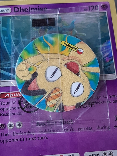 Tazo De Peluche De Meowth T-189 En Su Bolsita Original. (Usado)