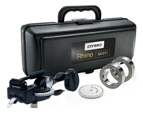 Rotulador Manual Industrial Metal Embosser 101105 Rhino Dymo Cor Preto