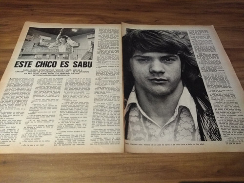 (z187) Sabu * Clippings Revista 2 Pgs * 1971