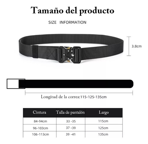 4pzs Cinturones Táctico Ajustable Moda Calidad Cinto Militar 2negro 1verde 1caqui