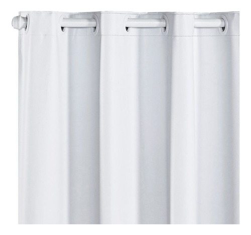 Cortina Blackout 100% Corta Luz Pvc 2,80m X 2,80m Varão Cor Branco