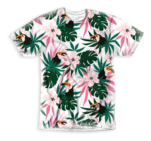 Camiseta  Floral Tucanos 