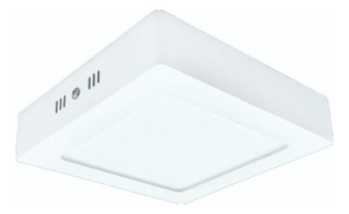 Luminario Led Sobreponer 5479-c Cuadrado Luz Cálida 12w Adir