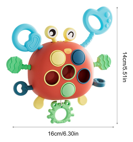 Sensory Rattle, Juguete De Dentición Para Bebés, Sujetador D