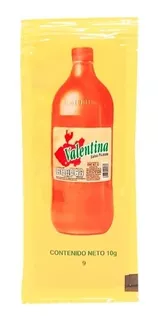 Caja Salsa Valentina Amarilla. Sobres De 10g. Con 900 Pz