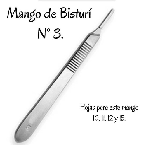 Mango De Bisturí Número 3 