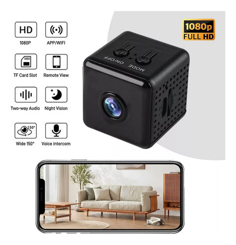 Mini Cámara Espía Full Hd 1080p Wifi Cámara De Seguridad Batería Recargable Mini Cámara De Visión Nocturna