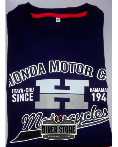 Remera Honda Classic Series Azul