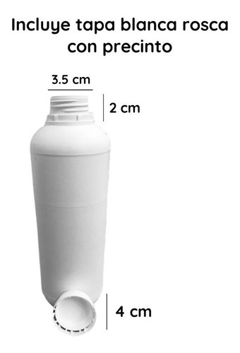 Imagen 4 de 10 de Envases Plasticos 1 Litro Pead Reciclado X 120 Un