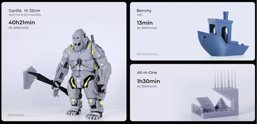 Impresora 3d Creality K1 Max, 600mm/s, Ai Lidar, Camara Ai Negro (Usado)